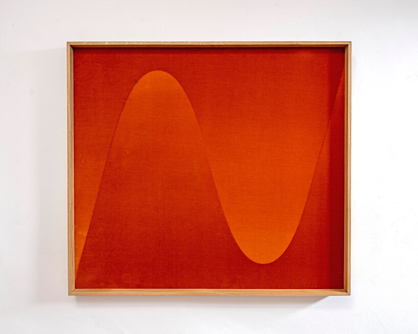 nicolas grospierre’s velvet heliograms are made by months of direct sun exposure