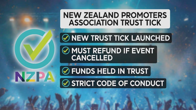 The New Zealand Promoters Association has launched a new "Trust Tick" scheme.