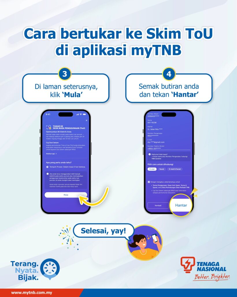 tnb switch tou via mytnb app