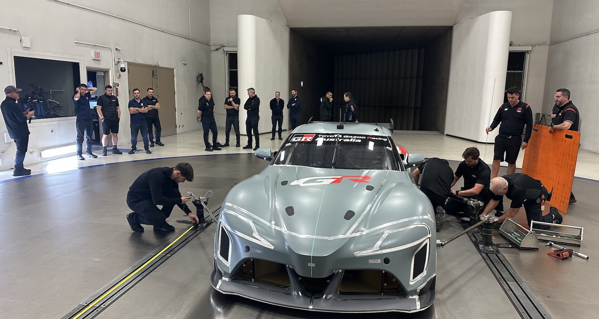 How new Toyota Supercar stacks up in wind tunnel testing - Supercars