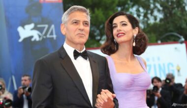 George Clooney, his wife Amal and children become French