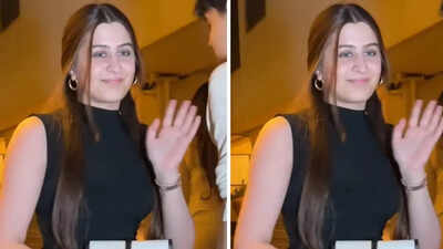 Rajat Bedi’s daughter, Vera Bedi, spotted: Camera shy star kid waves at the paparazzi - Watch