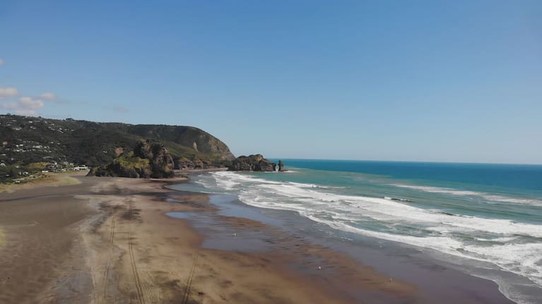 Eroded sand from Raglan has been deposited on Northern West Coast beaches.