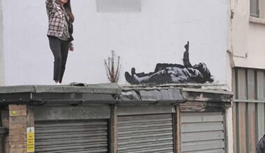 Banksy unveils new art in London following speculation over murals