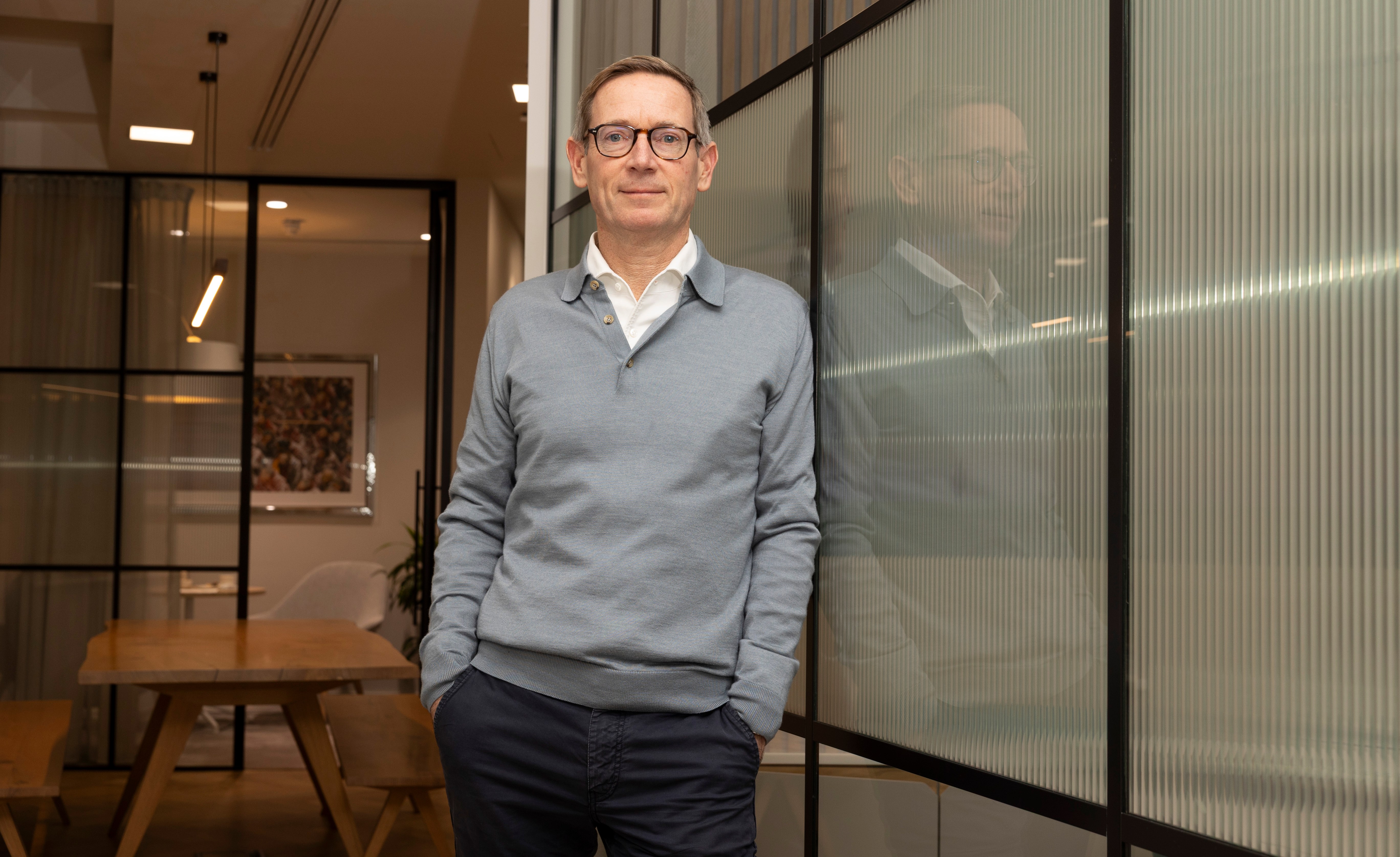 Jonathan Simpson-Dent in his office in central London.