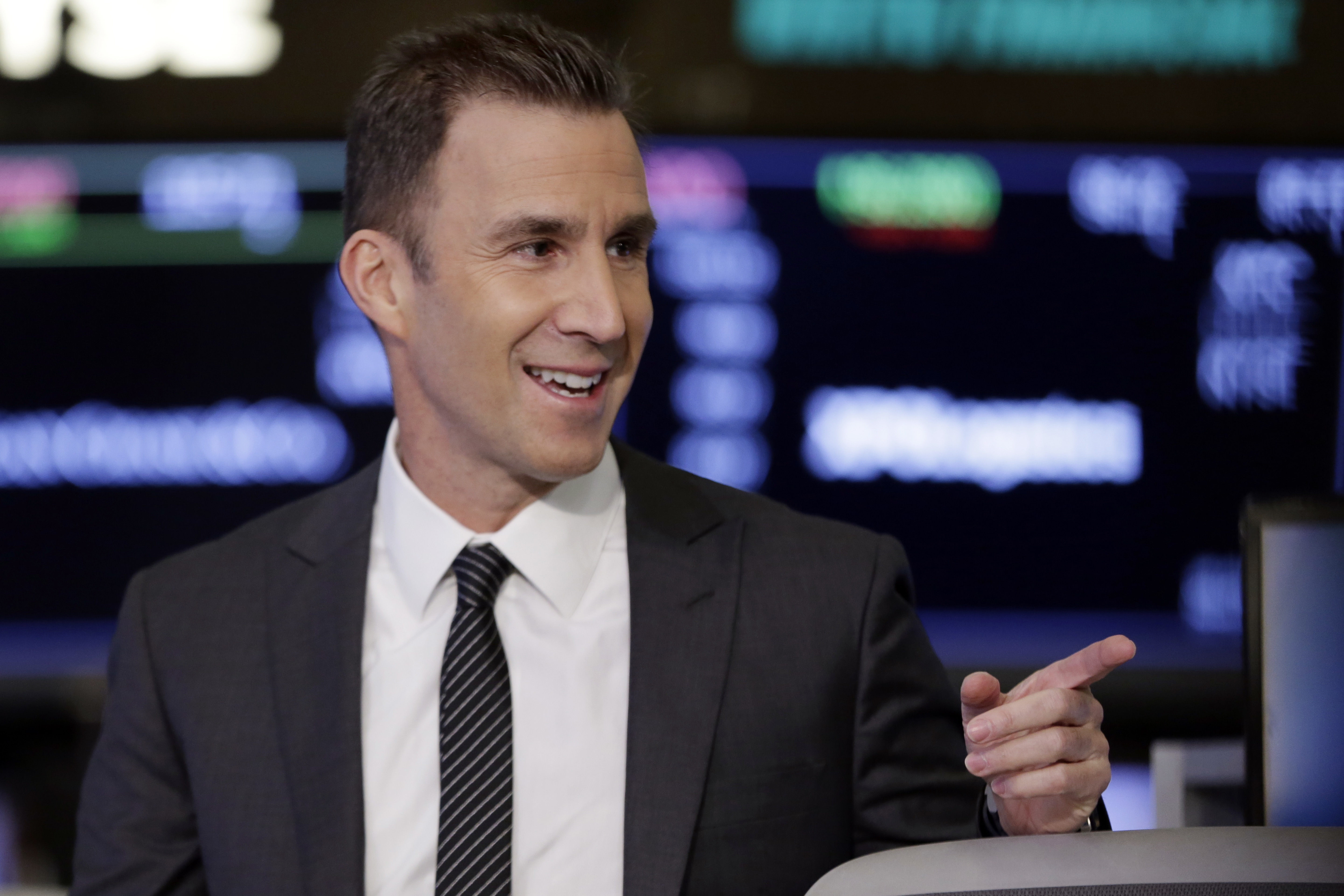 Equinox Executive Chairman Harvey Spevak is interviewed at the New York Stock Exchange.