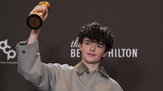 Owen Cooper won best performance by a male supporting actor in a television series for Adolescence, which he filmed when he was 14.