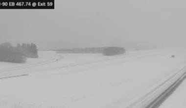 The 90 West is blocked from Hamburg to Dunkirk after a series of crashes.