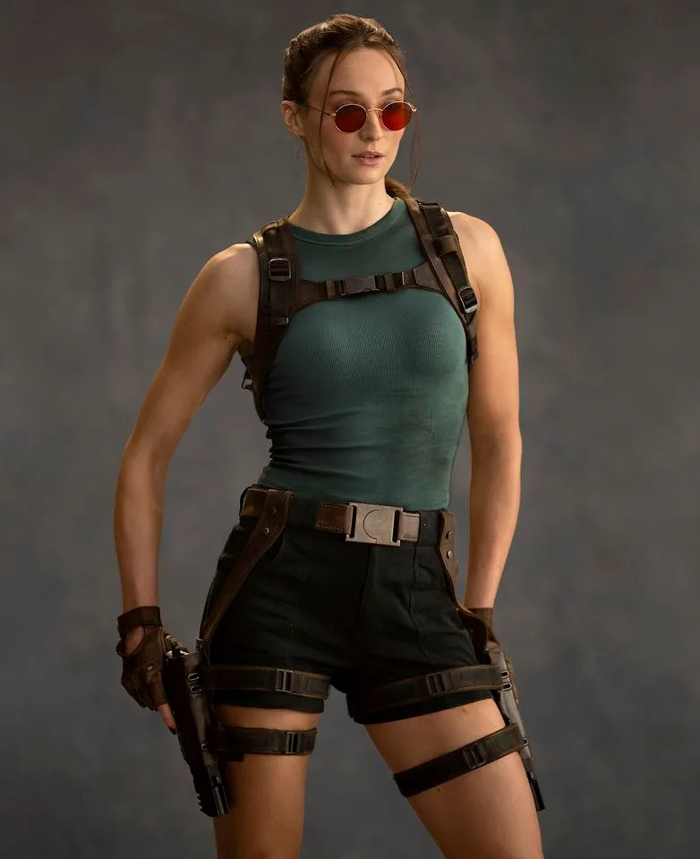 Jay Maidment for Prime Video Sophie Turner as Lara Croft in 'Tomb Raider' TV series