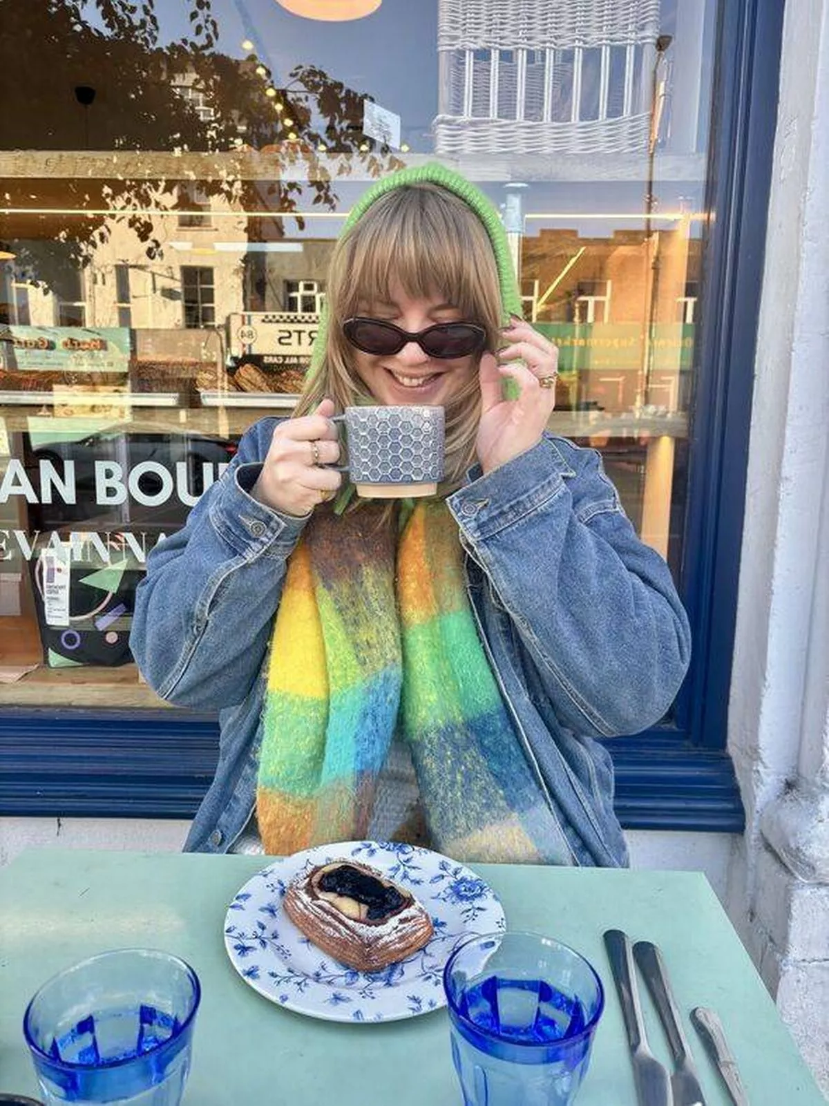 Vita Molyneux at a cafe in London
