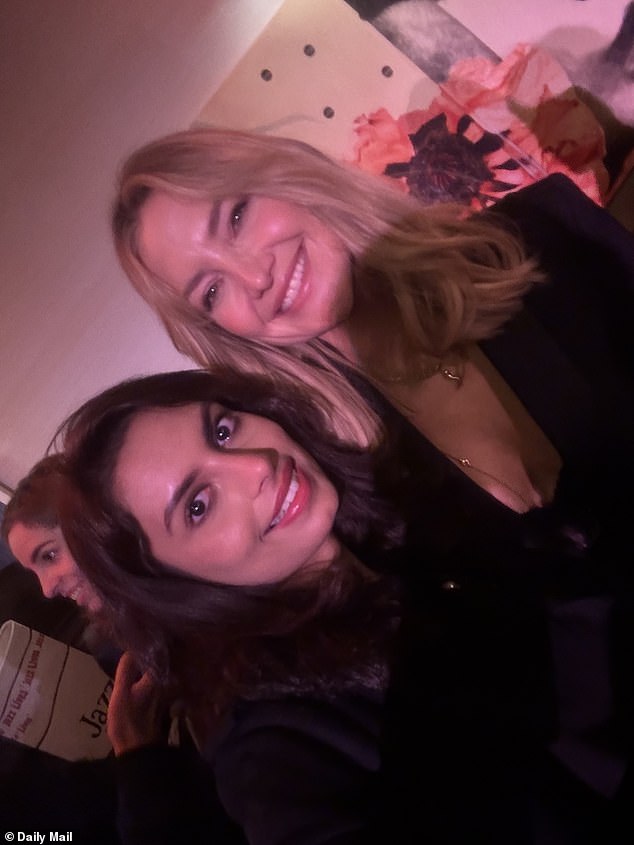 The star was also seen with pal Hudson