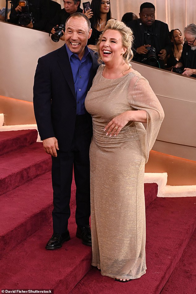 Adolescence star Stephen Graham, 52, looked in high spirits as he cosied up to his wife Hannah Walters, 51, at the 2026 Golden Globes on Monday as the Netflix drama was tipped for more awards glory