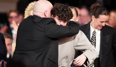 Owen Cooper's teary-eyed proud dad Andy as well as his Adolescence co-star Stephen Graham watched on as the teen made history at the Golden Globes on Sunday