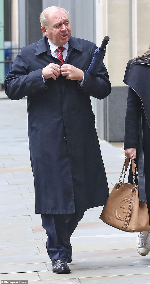 Lloyd Thomas outside High Court after a hearing in the dispute over the estate of Jeanne MacDougall