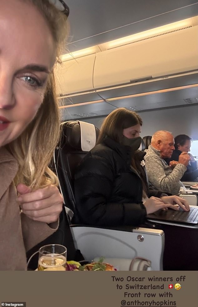 Charity maven Vanessa Jacobs Fennell is lighting up WhatsApp group chats across Sydney, after she posted this rather gauche in-flight selfie with an unwitting Anthony Hopkins