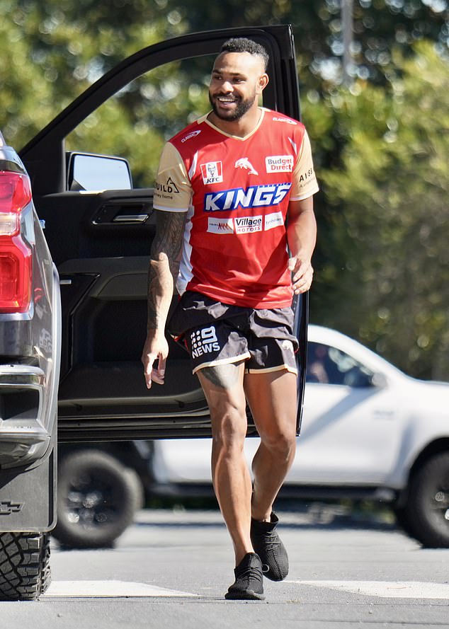 The woman involved in NRL star Hamiso Tabuai-Fidow's infamous nightclub tryst is pregnant... but not with his child