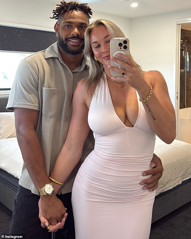 Tabuai-Fidow and NRLW poster girl Jaime Chapman (right) were a sporting golden couple before his sex tape scandal involving another woman broke them up