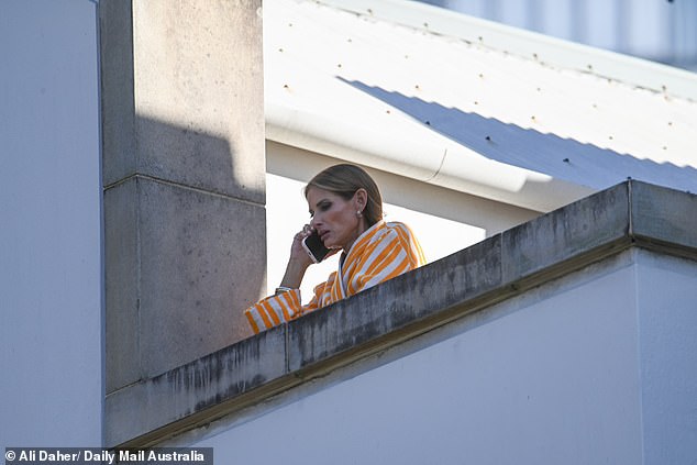 Her body language suggested a heavy conversation