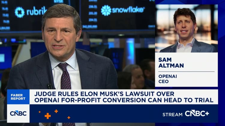 Faber Report: Judge rules Elon Musk's lawsuit over OpenAI for-profit conversion can head to trial