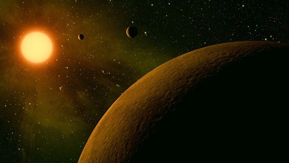 This artist's illustration shows the exoplanets that orbit the small red dwarf Kepler-42. Second from the star is Kepler-42b, a rocky exoplanet about the size of Mars. Researchers are refining their search for habitable planets by developing the idea of temperate zone exoplanets. They're planets like Kepler-42b, that are both easily detected with the transit method, and are at the right distance for potential habitability as well as atmospheric characterization by the JWST. Image Credit: By NASA/JPL-Caltech - http://www.nasa.gov/mission_pages/kepler/multimedia/images/mini-planetary-system.html, Public Domain, https://commons.wikimedia.org/w/index.php?curid=18013575