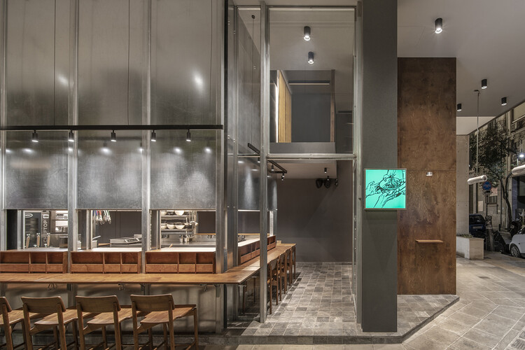 Tanpopo Restaurant / TRAIL [practice] - Interior Photography, Wood, Lighting, Glass, Chair