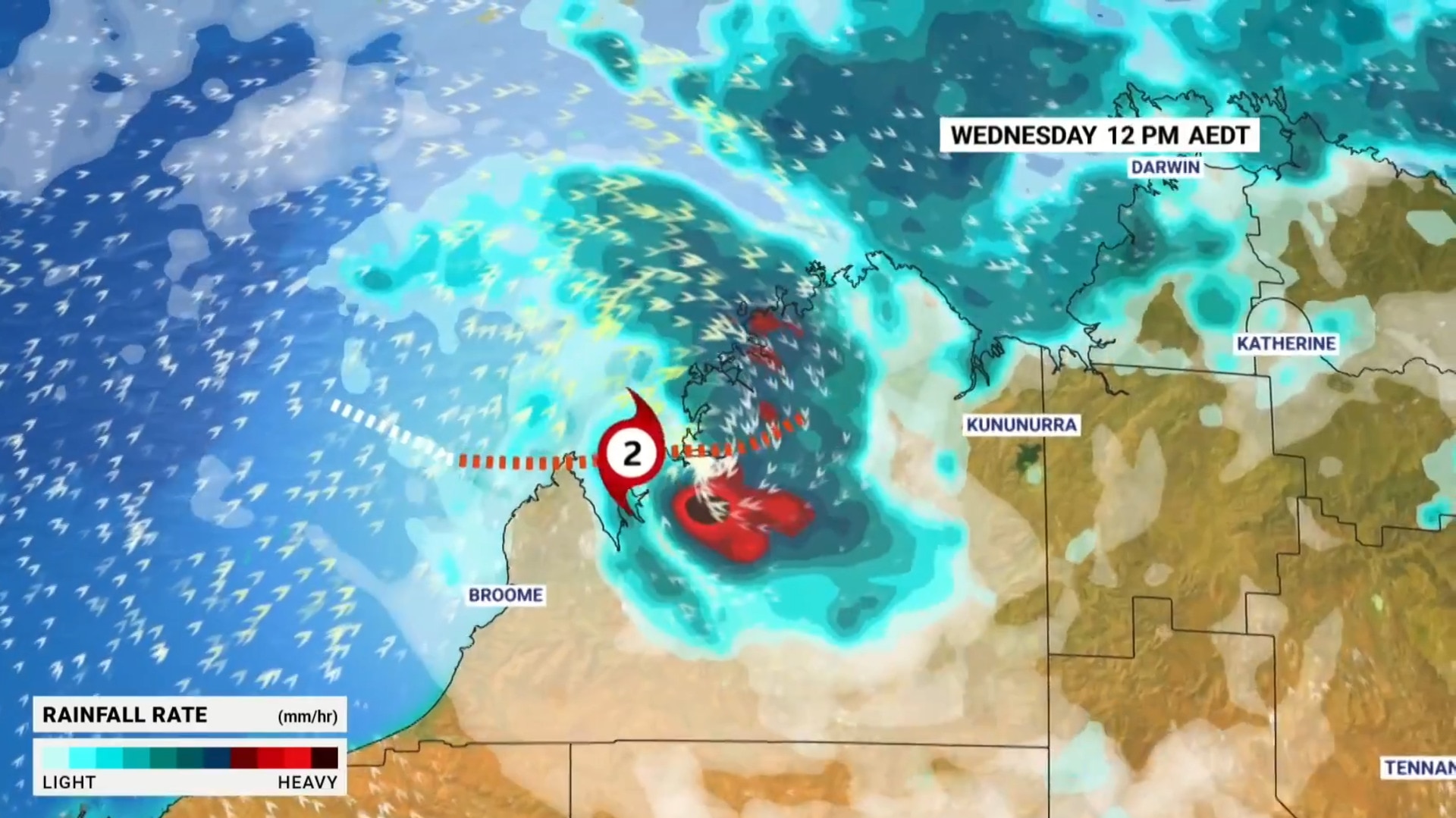 WA Cyclone Hayley downgraded to a category three storm
