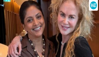 Gracious Nicole Kidman indulges fangirl Nadiya with selfies in Australia, bends down to match her height. Watch