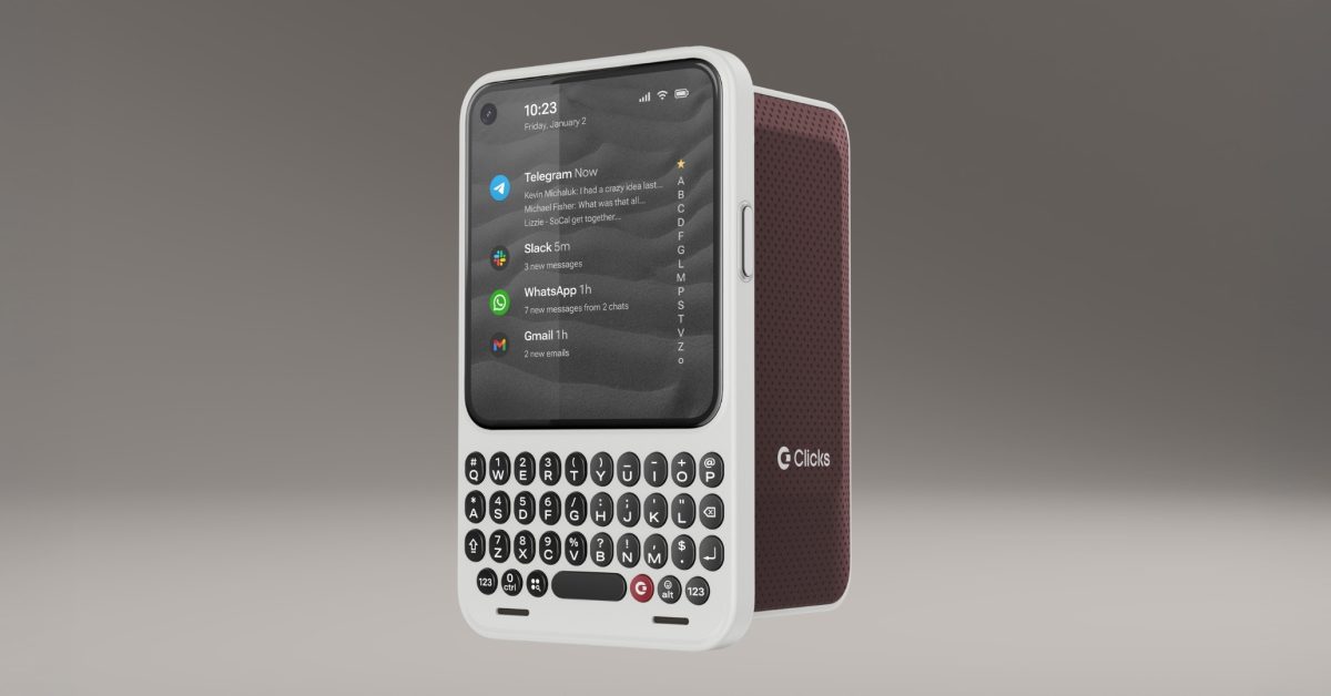 Clicks Communicator is an Android phone with a keyboard