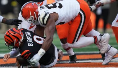 Browns' Myles Garrett gets sack No. 23 to set NFL single-season record