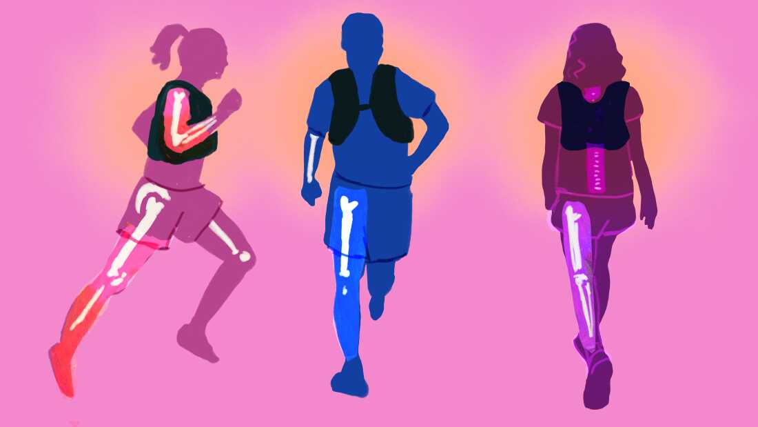 people walking and running while wearing weighted vests