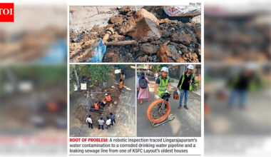 Rusted 40-year-old pipeline, leaking sewer caused water contamination in Bengaluru’s Lingarajapuram | Bengaluru News