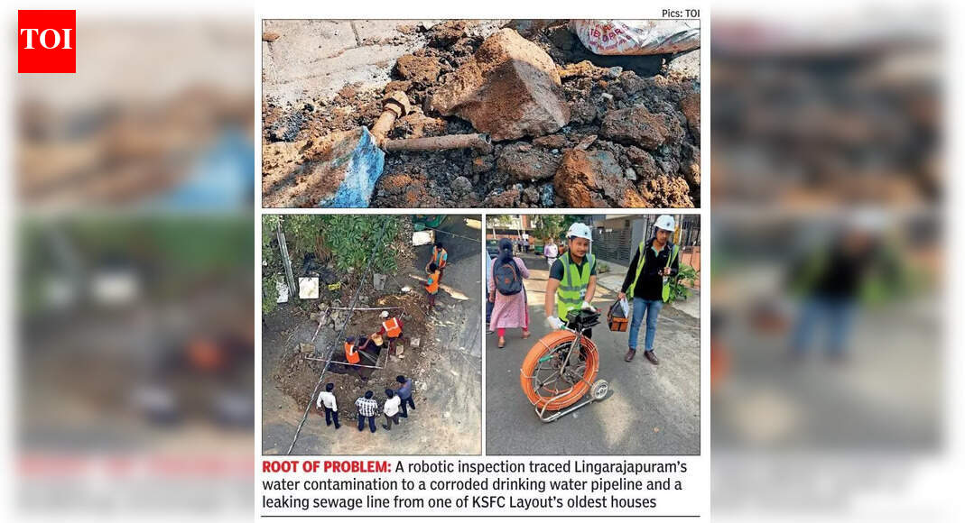 Rusted 40-year-old pipeline, leaking sewer caused water contamination in Bengaluru’s Lingarajapuram | Bengaluru News