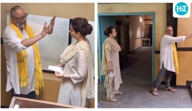Kangana Ranaut returns to set, begins filming her next Bharat Bhhagya Viddhaata: ‘Nice to be back’