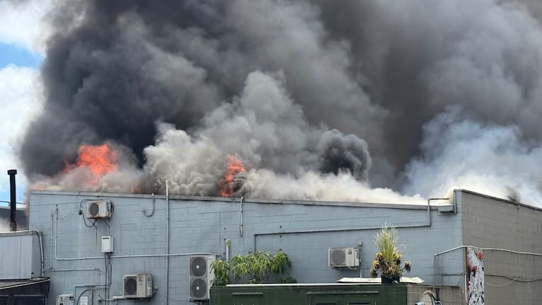 Fire and Emergency NZ said it was alerted to the fire on Cortina Pl at 12.07pm.