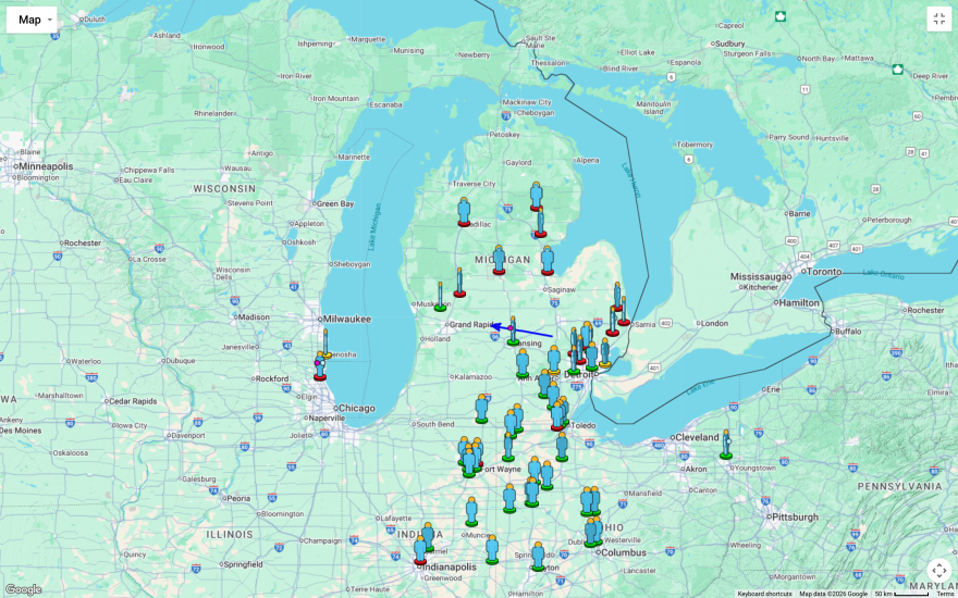Reports of fireball sightings on the American Meteor Society's website help construct an estimated trajectory. One such meteor, estimated to have a breakup zone centered around Lansing, could be seen throughout the Midwest on Jan. 10, 2026.