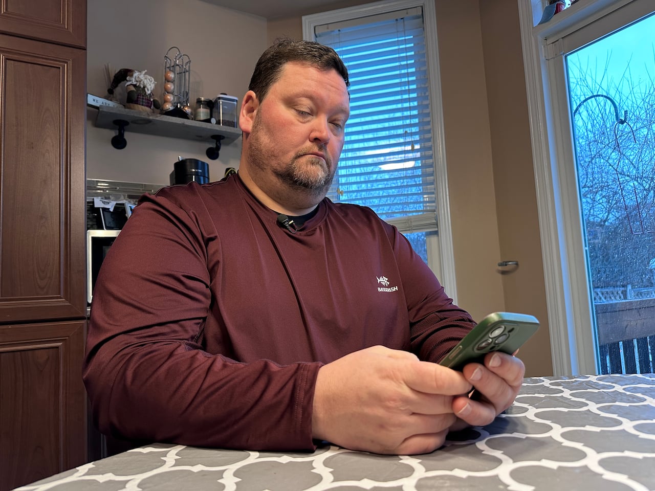 Gary Rusyn at his kitchen table January 9, 2026