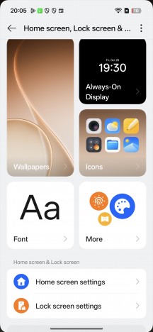 Personalization options on the Reno15 Pro (mini) - Oppo Reno15 Pro (mini) review