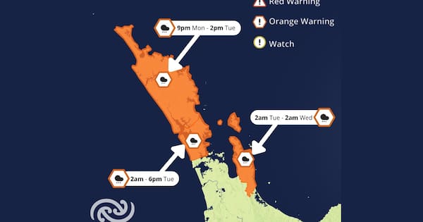Heavy rain warnings for sodden Northland, Auckland and Coromandel