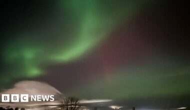 Northern Lights dazzle across South West skies