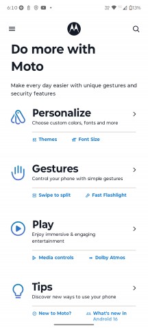 Hello UI and Moto app - Motorola Moto G Power (2026) review