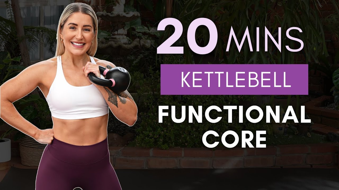 20 Minute Kettlebell Core Workout With Vocal Instructions! Get STRONG ABS! - YouTube
