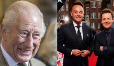 Ant and Dec open up on 'embarrassing' encounter during sleepover with King Charles