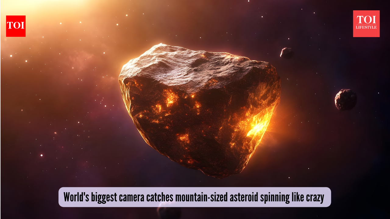 World's biggest camera catches mountain-sized asteroid spinning like crazy