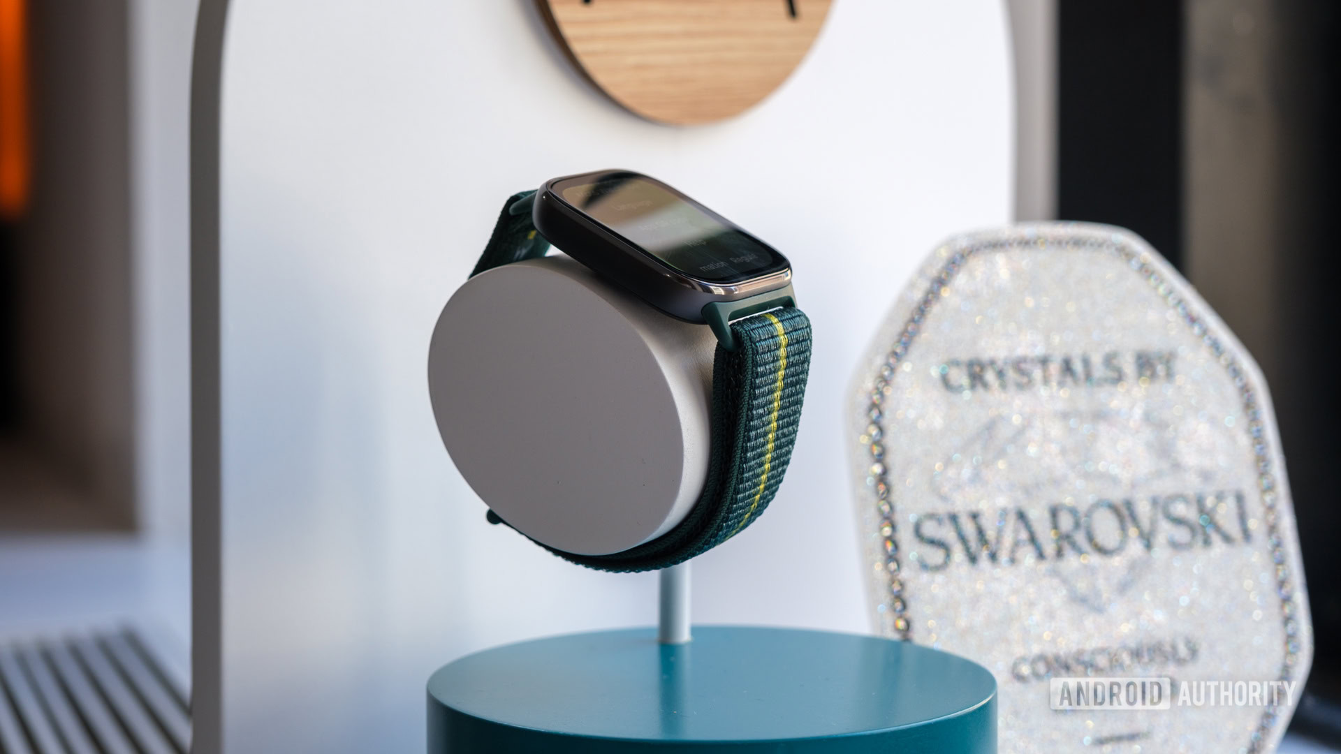 Motorola Moto Watch Fit on stand