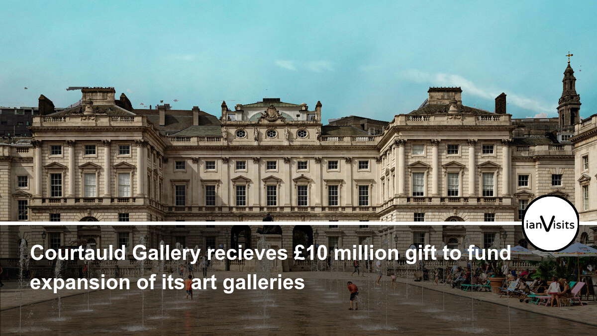 Courtauld Gallery recieves £10 million gift to fund expansion of its art galleries
