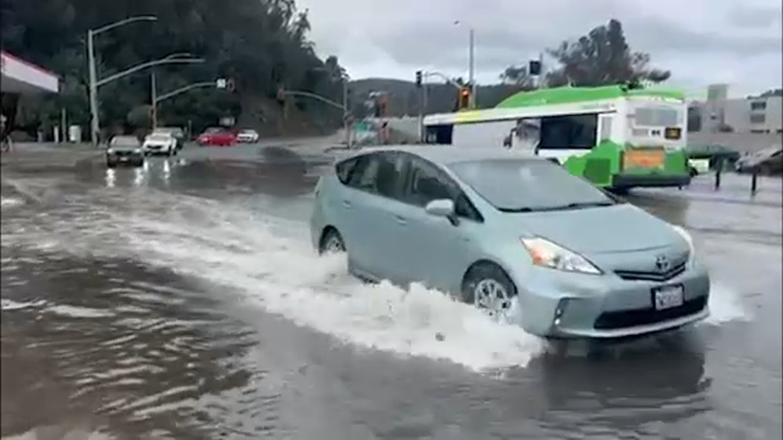 San Francisco Bay Area storm updates: Parts of North Bay inundated by Bay waters leaving cars, people stranded