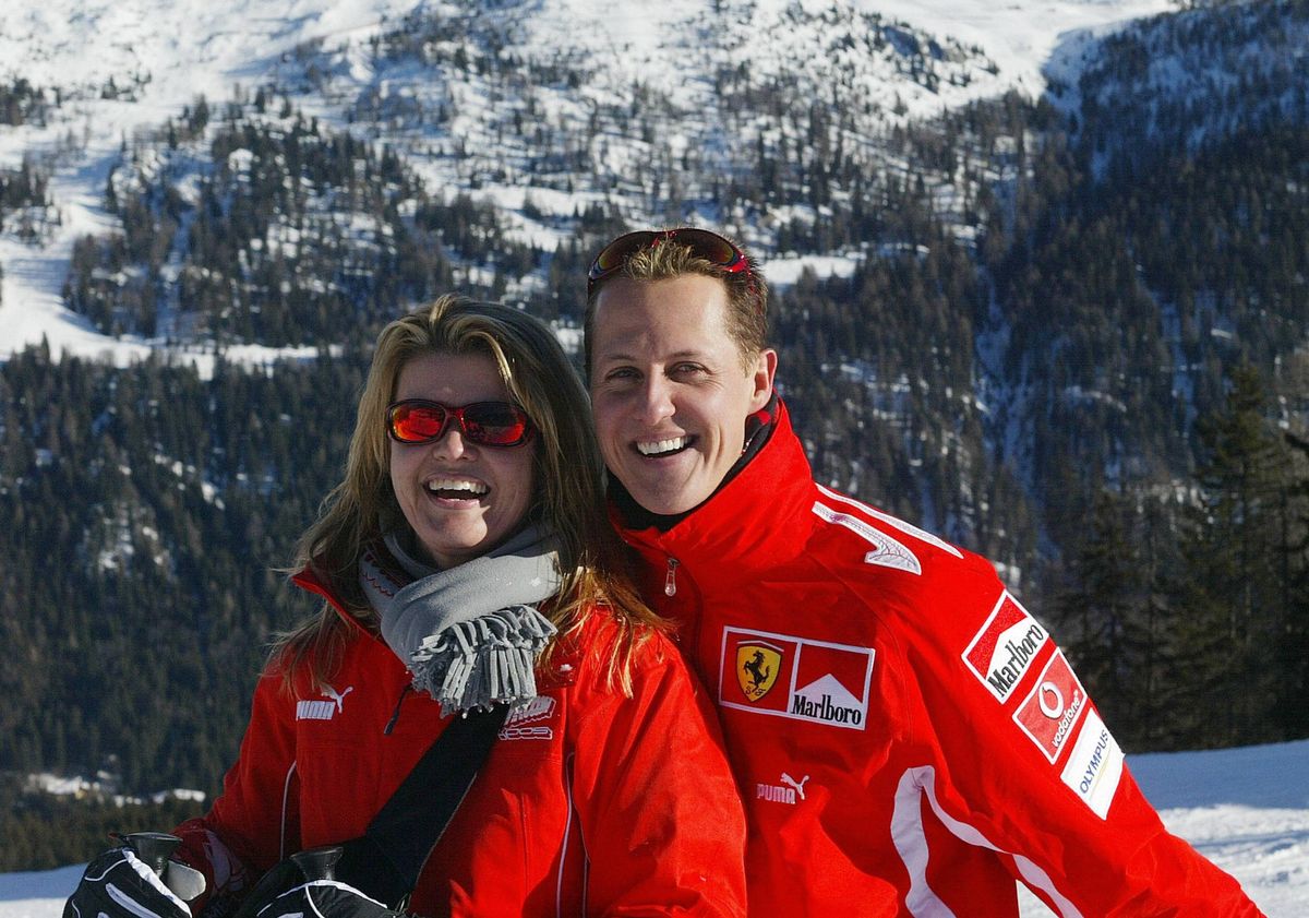 Michael Schumacher with his wife Corinna