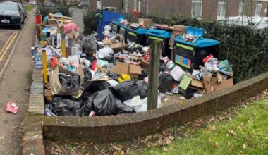 Welwyn: Huge piles of rubbish left at Civic Centre recycling point
