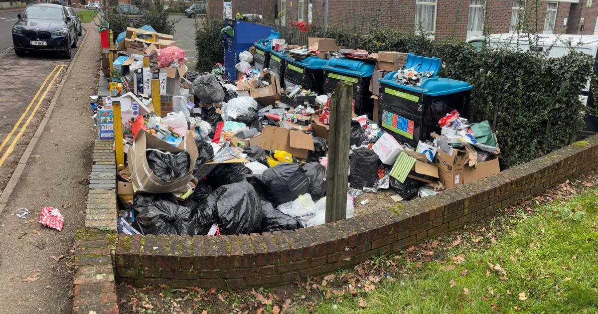 Welwyn: Huge piles of rubbish left at Civic Centre recycling point