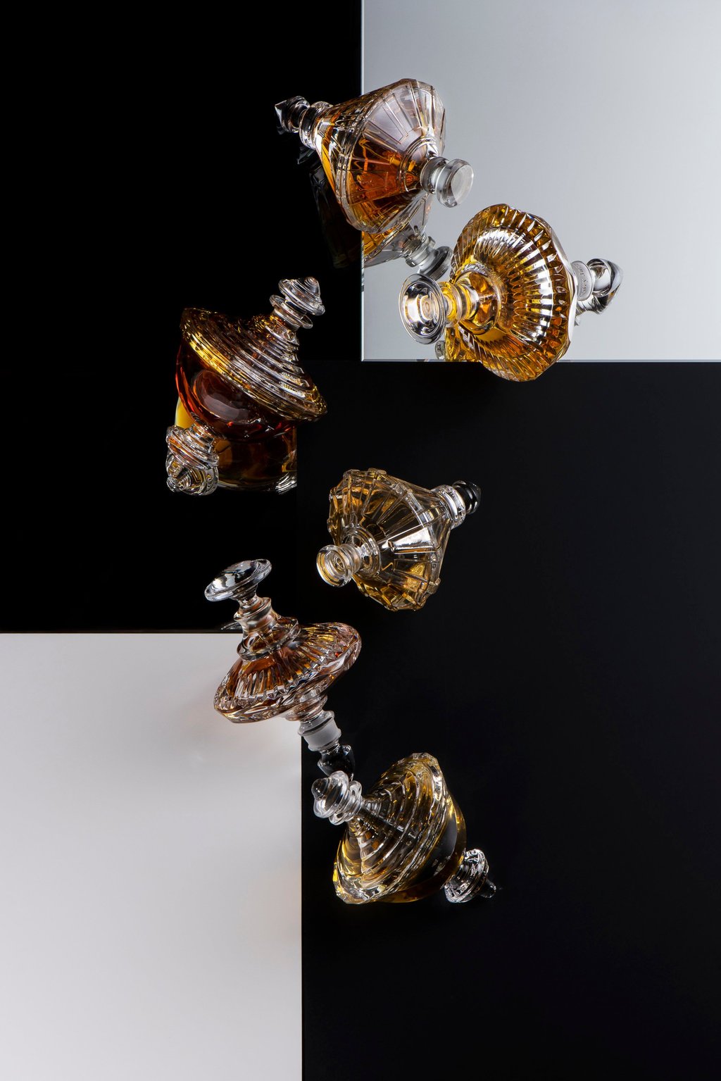 Les Toupies are Henry Jacques’ collection of paired perfume flacons. Photo: Handout